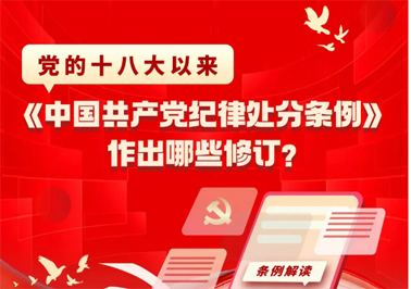 黨的十八大以來，《中國共產(chǎn)黨紀(jì)律處分條例》作出哪些修訂？